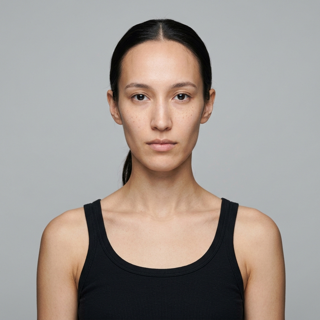 Oblong face shape illustration