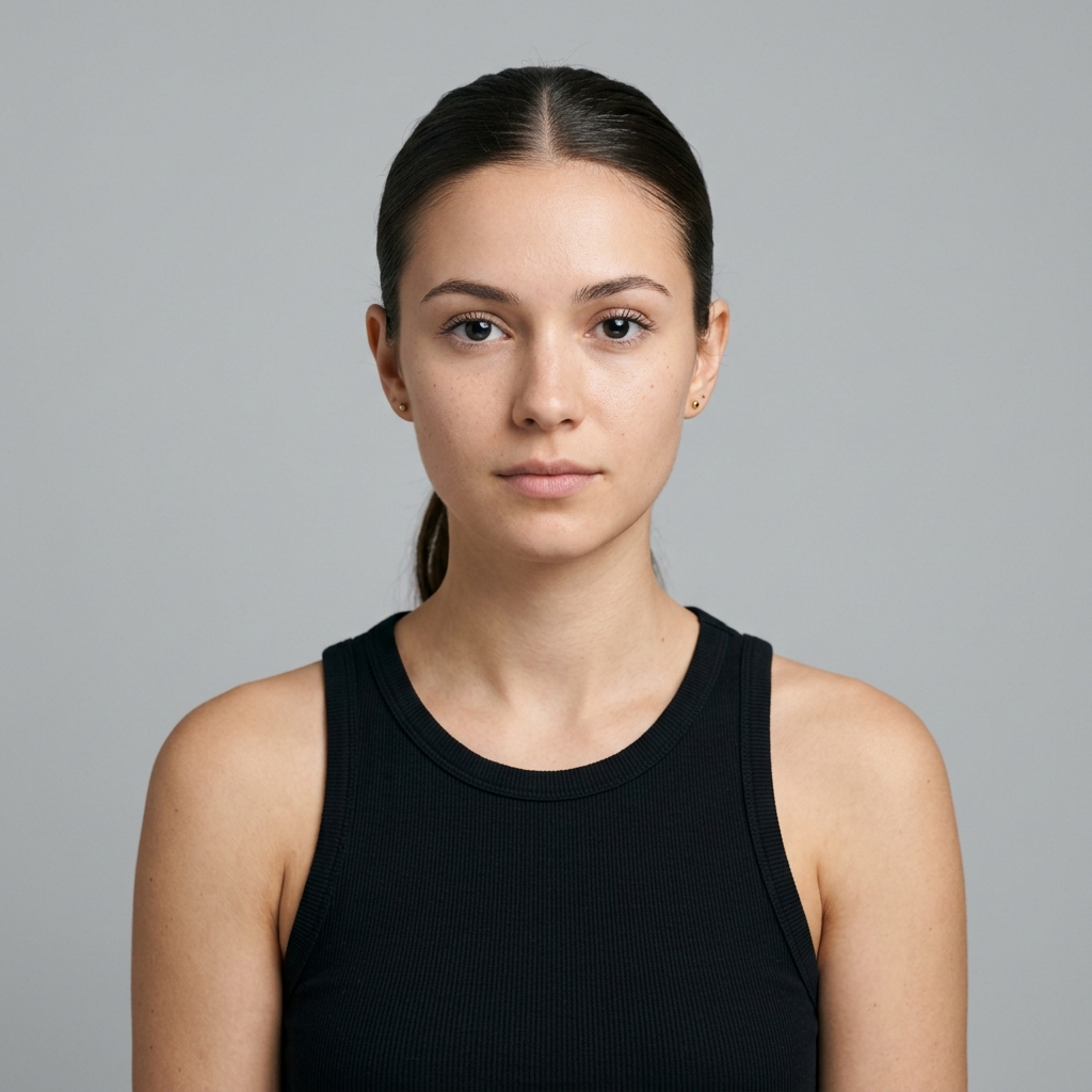 Oval face shape illustration